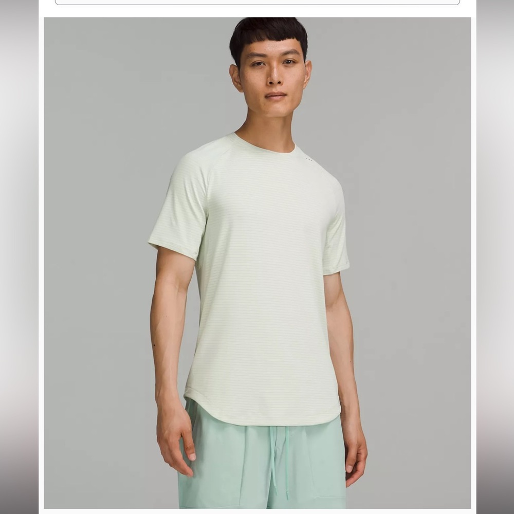Light Blue Lulu Drysense Short-Sleeve Shirt